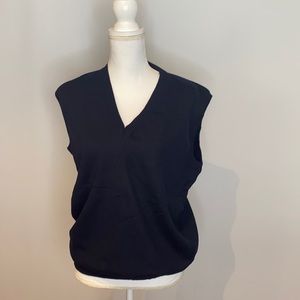 Blue sweater vest size large men Colombian Vest